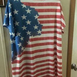 American Flag T-Shirt Dress